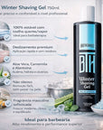 Shaving Gel de Barbear Winter BTH (Pump Profissional Alta Vazão)