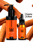 Kit Óleo e Balm para Barba Smaak Canela & Rum Embaixador