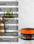 Kit 01 Óleo Goot Wood 30ml + 1 Balm Goot Wood 120ml + 1 Pomada Efeito Teia 85g